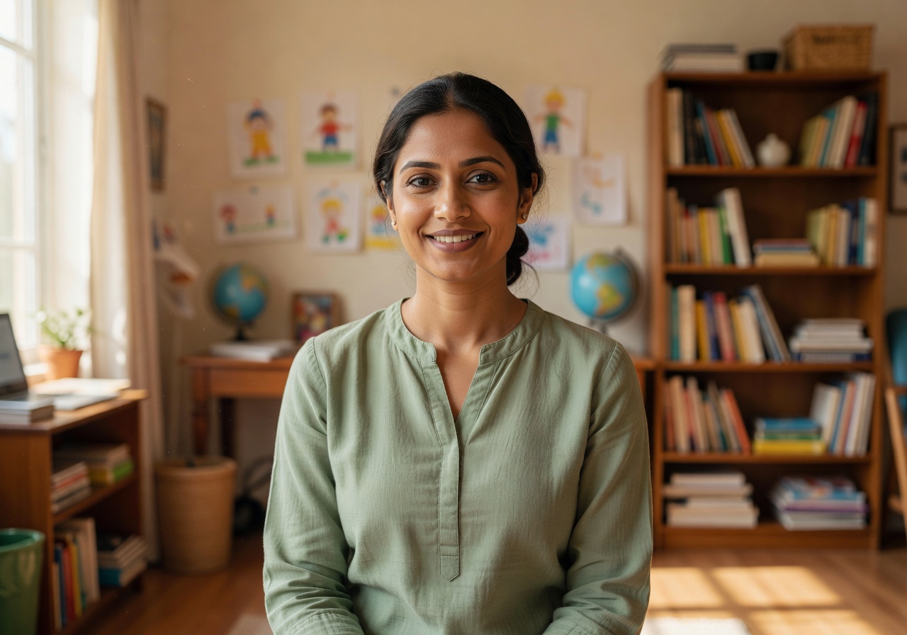 Priya K homeschool mother profile photo